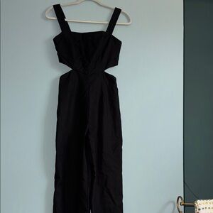 Altar'd State Black Cut Out Bustier Jumpsuit for Cocktail